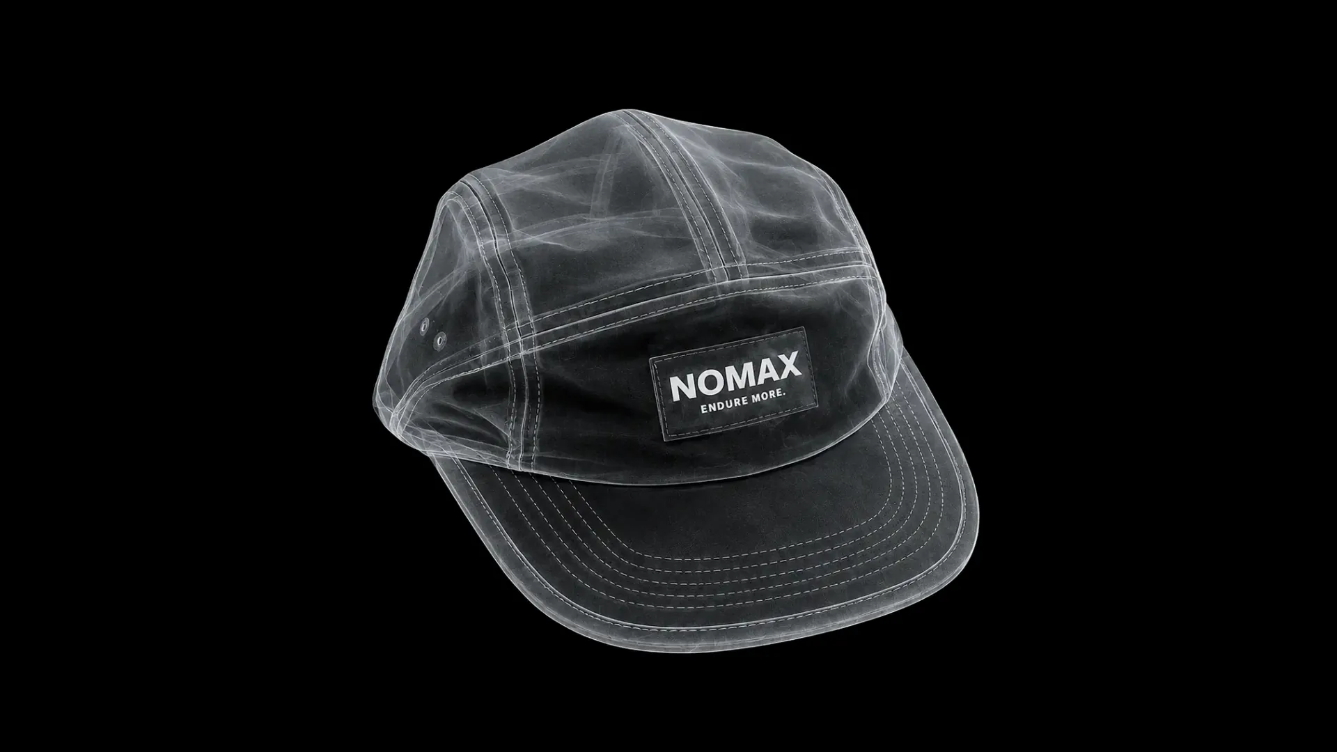 Gros plan sur la casquette NMX-01 en rendu radiographique